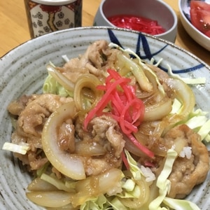 豚こま切れ肉を使って☆甘辛〜い豚丼